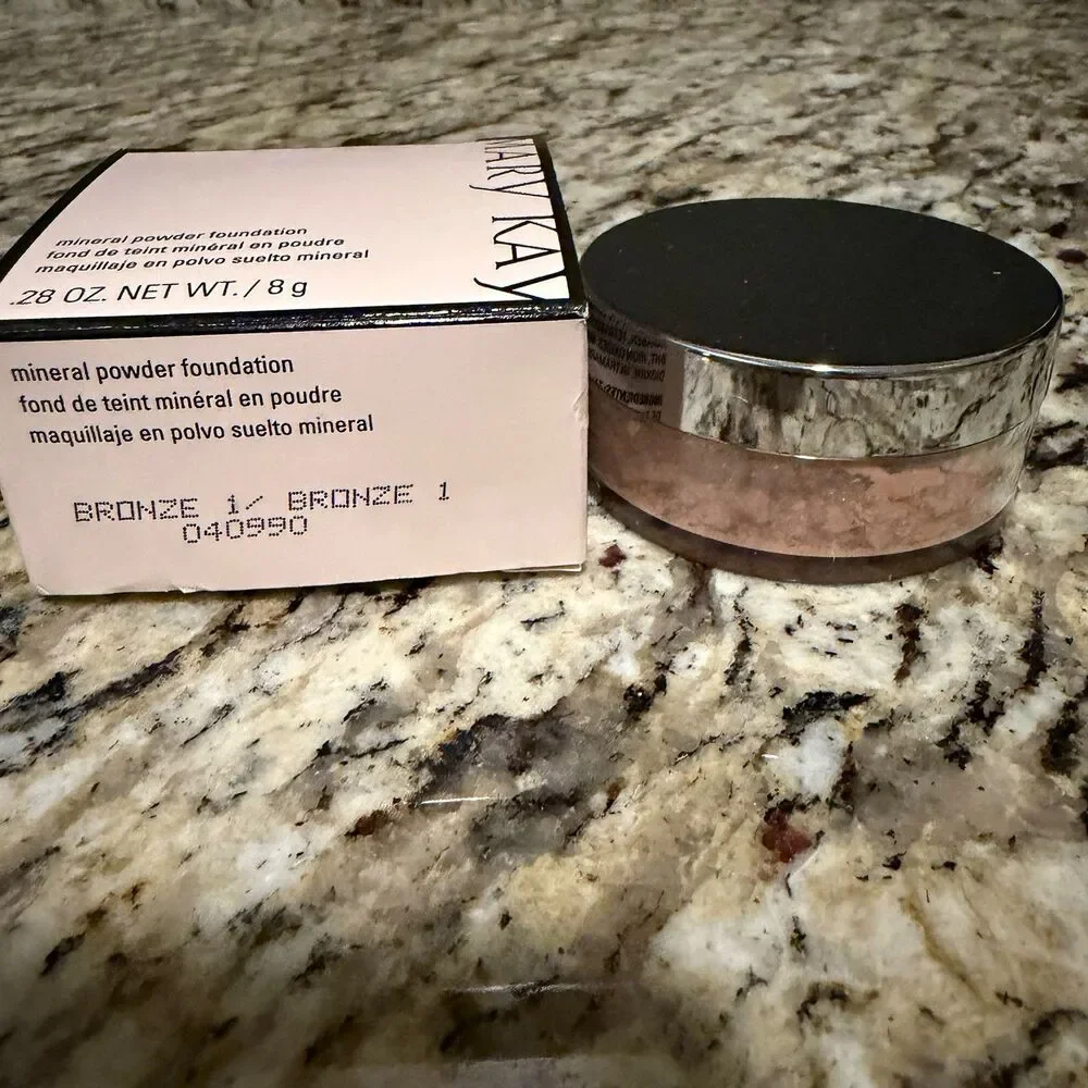 Mary Kay Mineral Powder Foundation Bronze 1 040990 .28 oz 8g Discontinued NIB